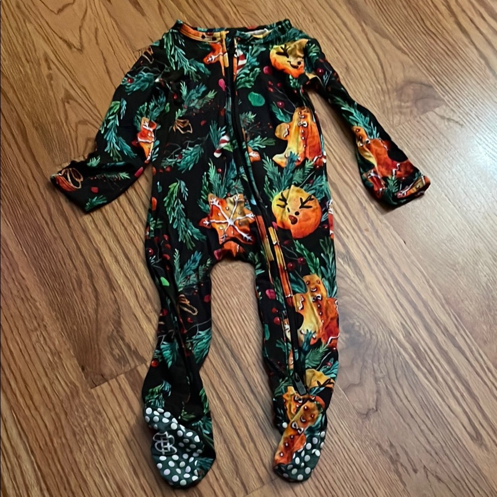 Little bum bums Festive Black and Orange Kids One Piece